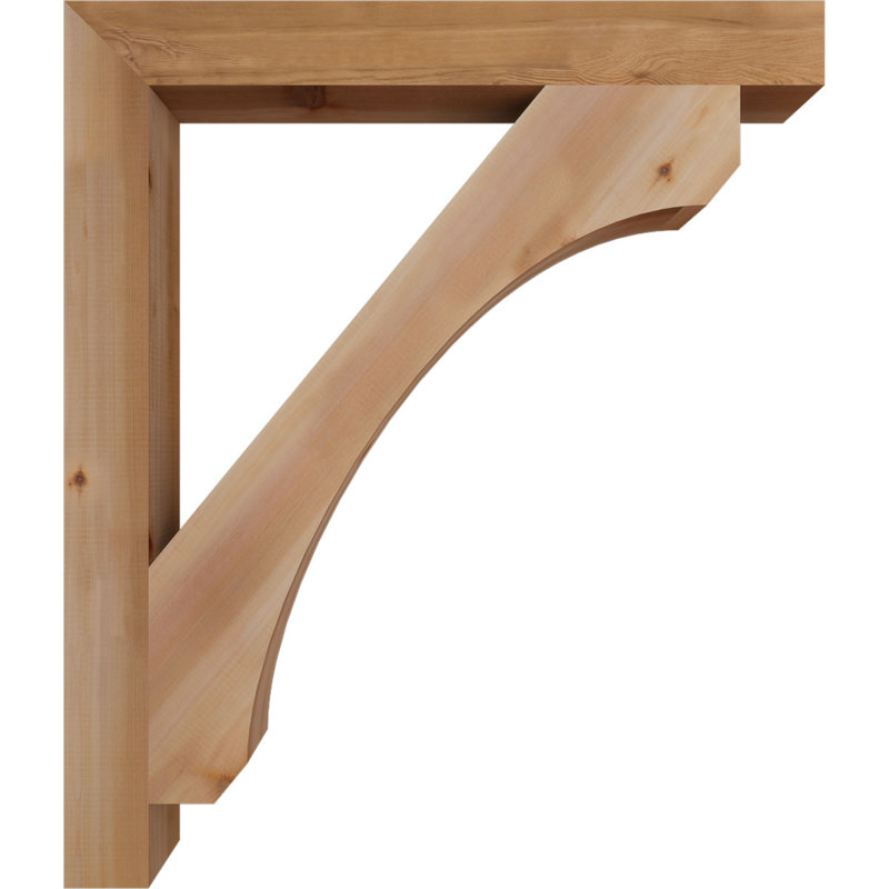 Support en bois rustique Legacy Block, Cèdre rouge, Lisse, H 42 po x l 3,5 po x P 36 po