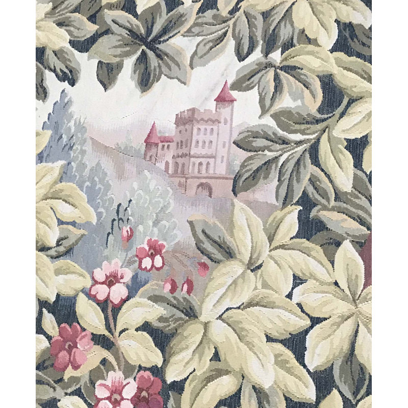 Tapis vert et gris noué à la main de haute qualité