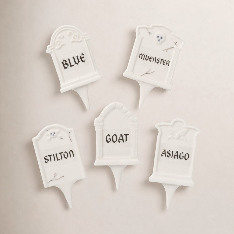 Lenox Headstone Cheese Markers 5-Piece Set