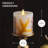 Flameless Pillar Candle with Plastic Holder