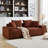 88.58''W Uphostery Sofa With Square Arm-682264673