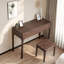 Meuble-lavabo simple en noyer noir