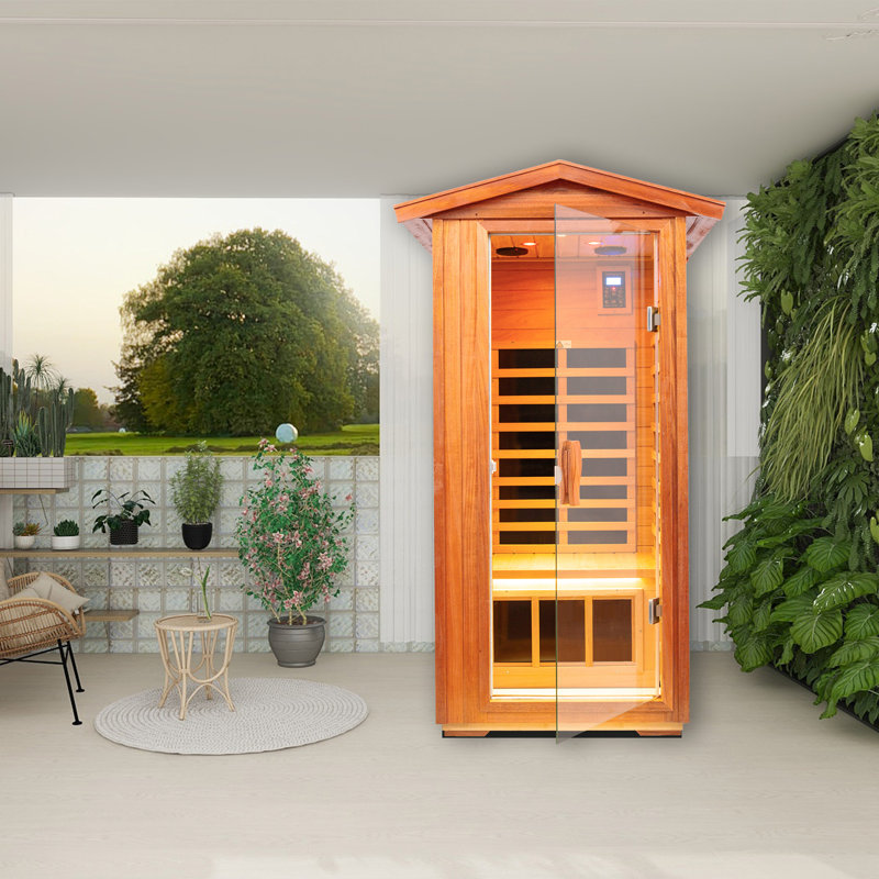 Sauna extérieur infrarouge lointain à une personne