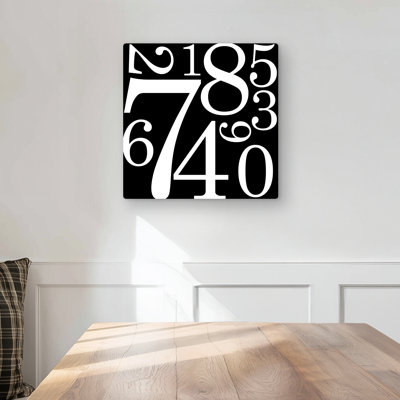Zero to Nine - Industrial Shapes Metal Print for Home Decor
