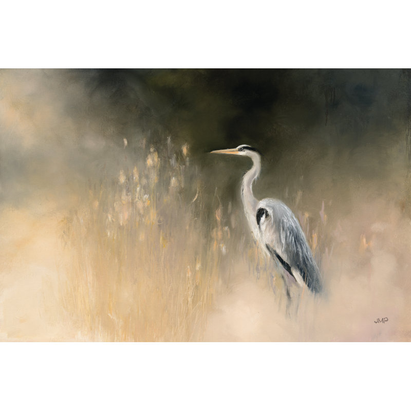 Peaceful Egret by Julia Purinton - Wrapped Canvas Painting, 51cm H x 76cm W x 3.8cm D