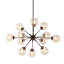 Orrhaen 12-Light Chandelier with Oversized Globe Bulbs-1819552997