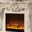 Solid + Manufactured Wood Freestanding Fireplace-936939353