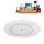 1498.6mm x 718.8mm Soaking Acrylic Bathtub-1775710706