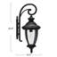 Lumière d'extérieur en métal et verre Whittney, noir mat-1396941469