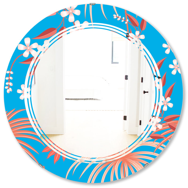 Miroir mural sans cadre en forme de filet ii triple c, H 24 po x l 24 po