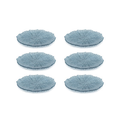 Remmie 8.25'' Glass Salad Or Dessert Plate , Set of 6