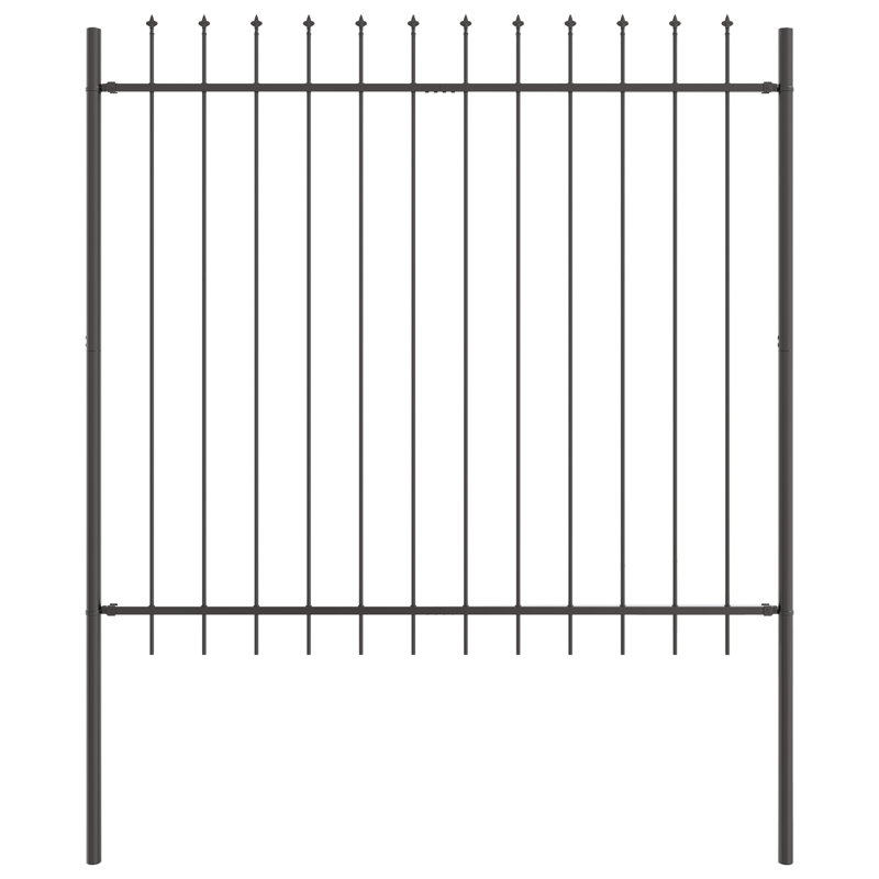 Garden Fence, Grey, 200cm H x 170cm W