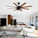 8-Blade Retro Ceiling Fan with Light Kit and Remote Control