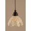 Mini-luminaire suspendu en corde avec finition en cuivre noir et verre ambré 10 po-32464194-32464173-32464180