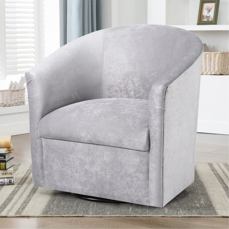 Fauteuil pivotant argenté, Gris