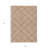 3' X 5' Orange And Ivory Geometric Washable Indoor Outdoor Area Rug