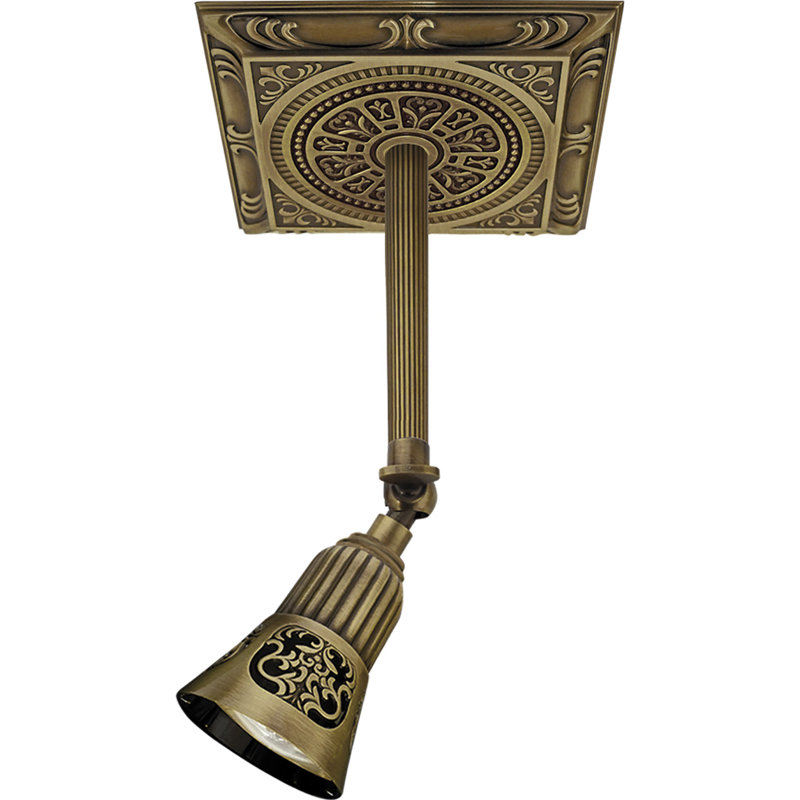 Fluellen Semi Flush Mount, Antique Brass