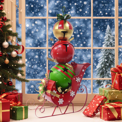Décoration de Noël Malott avec cloche triple empilée 58 po Malott