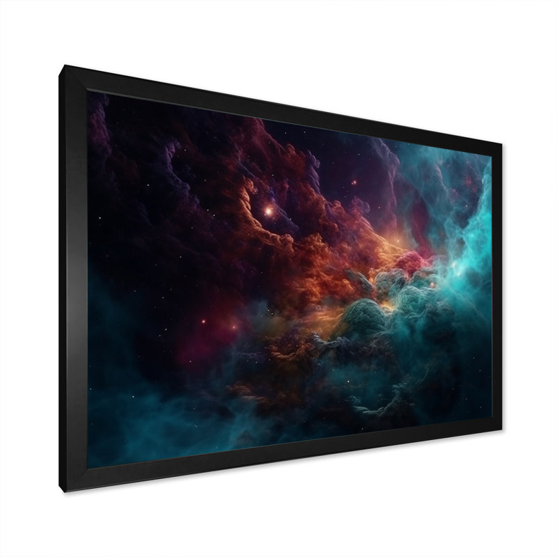 Imagine Space VI " Imagine Space VI ", Black Closed Corner Framed, 12" H x 20" W x 1" D