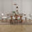 Solid Wood Dining Table Set Farmhouse Extendable Dining Table And Upholstered Chair For Dining Room/Kitchen-110843352-110843348-110843349