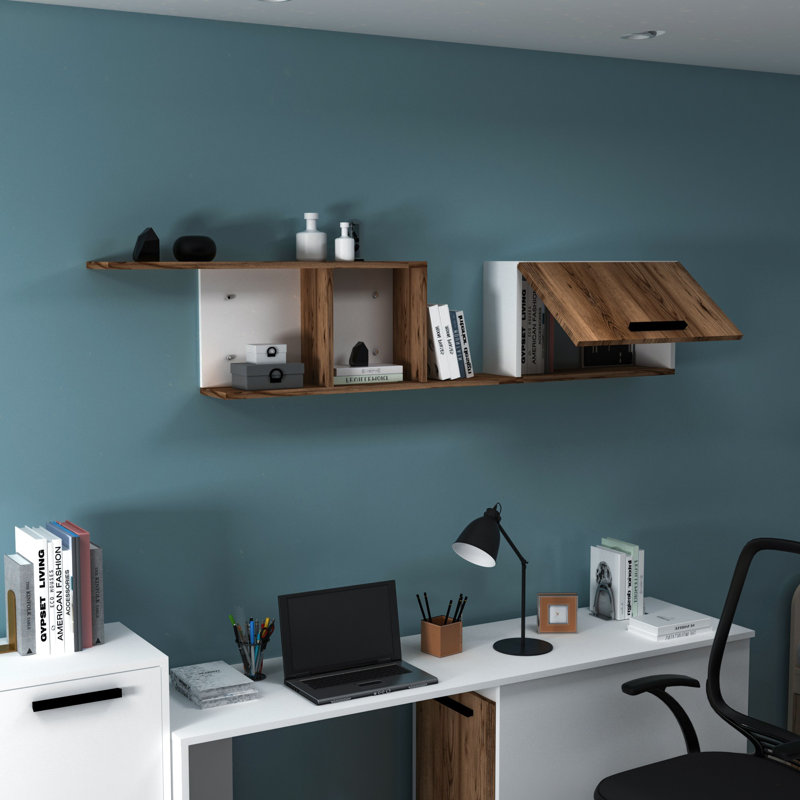 Locelso Floating Shelf, Brown