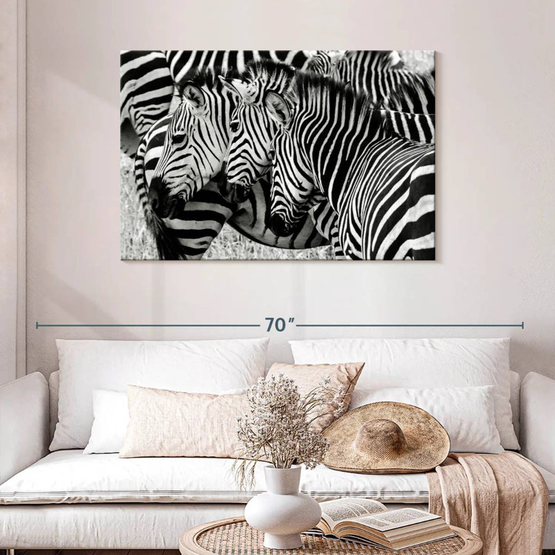 Brampt Zebra Faces, 30" H x 45" W