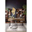 Chaise en cuir véritable Higbee