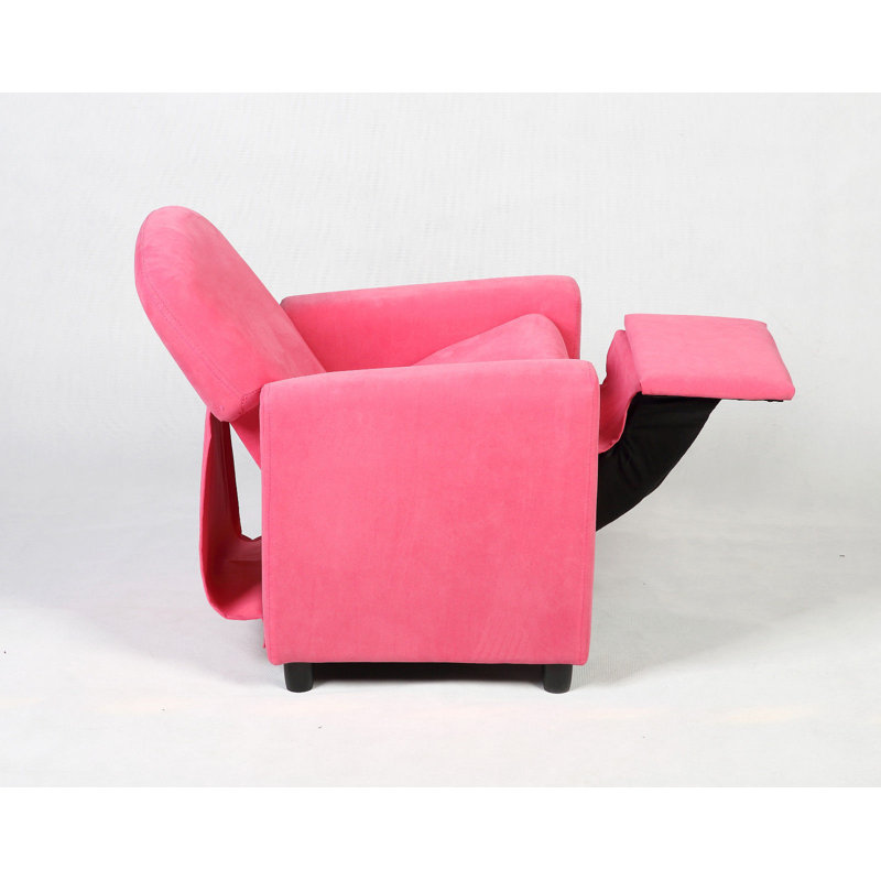 Fauteuil inclinable pour enfant avec accoudoirs, Rose
