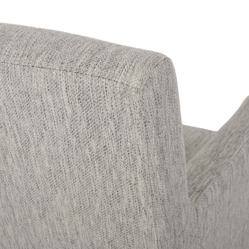 Tabourets de comptoir rembourrés de 30,5 po, 1, Siège gris / structure noire
