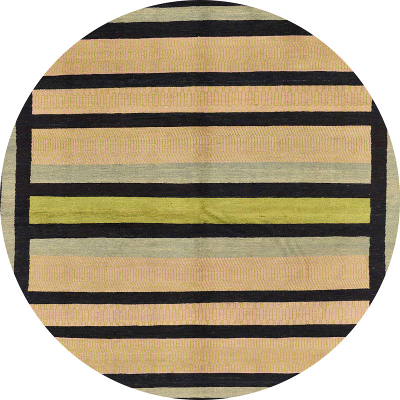 Abstract Indoor Rug, Round 3'