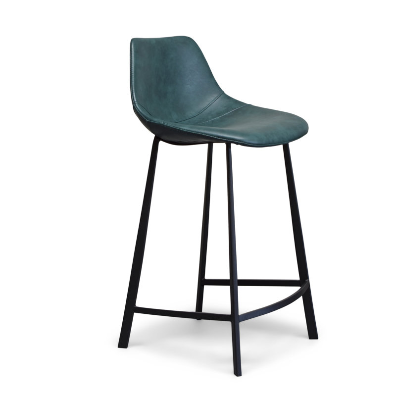 Tabouret de bar et de comptoir Pablo, Tabouret de bar (assise de 30 po de hauteur), Bleu sarcelle