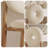 Modern Beige Solid back side Chair(Set of 2)