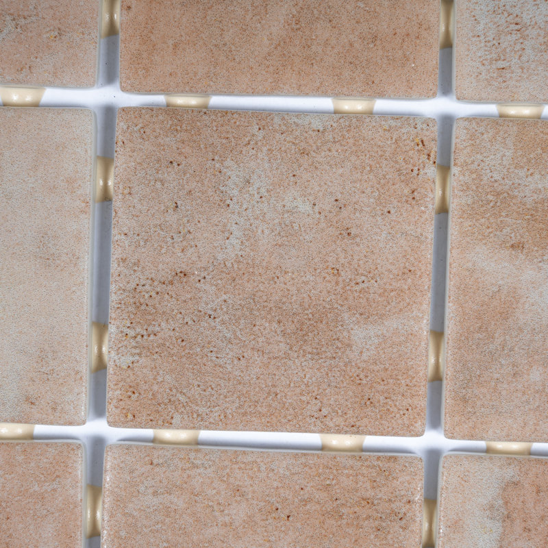 Carreau de mosaïque carré en mosaïque de verre recyclé beige mat 12 x 12 po Lucenza (10,6 pieds carrés / caisse, paquet de 10)
