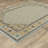 Edner Traditional Mosaic Center Pale Blue/ Gold Area Rug-1247108383