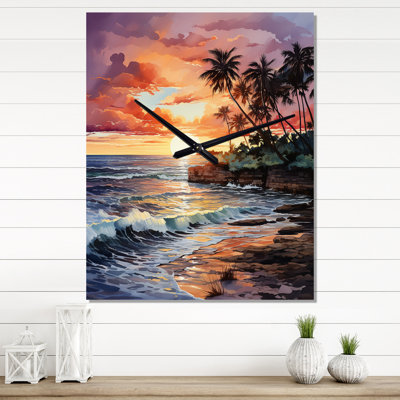 Jazminn - Nautical & Beach Wall Clock