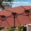Parasol d'extérieur 13 pi double face-1790295276