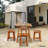 4 - Person Solid Wood Solid Wood Top Dining Set