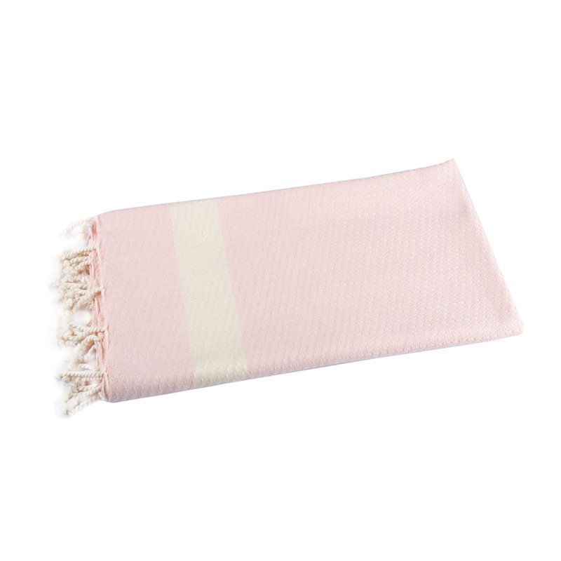 Milana Cotton Blend Beach Towel, Light Pink