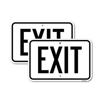 Exit 1 | Heavy-Gauge Aluminum Sign