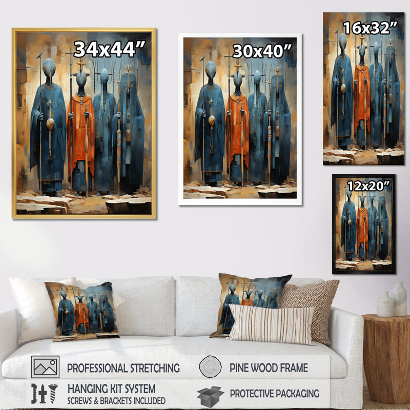Tribus d'Afrique Dogon Mali IV - Tribus d'Afrique, impressions sur toile, H 32 po x l 16 po x P 1 po