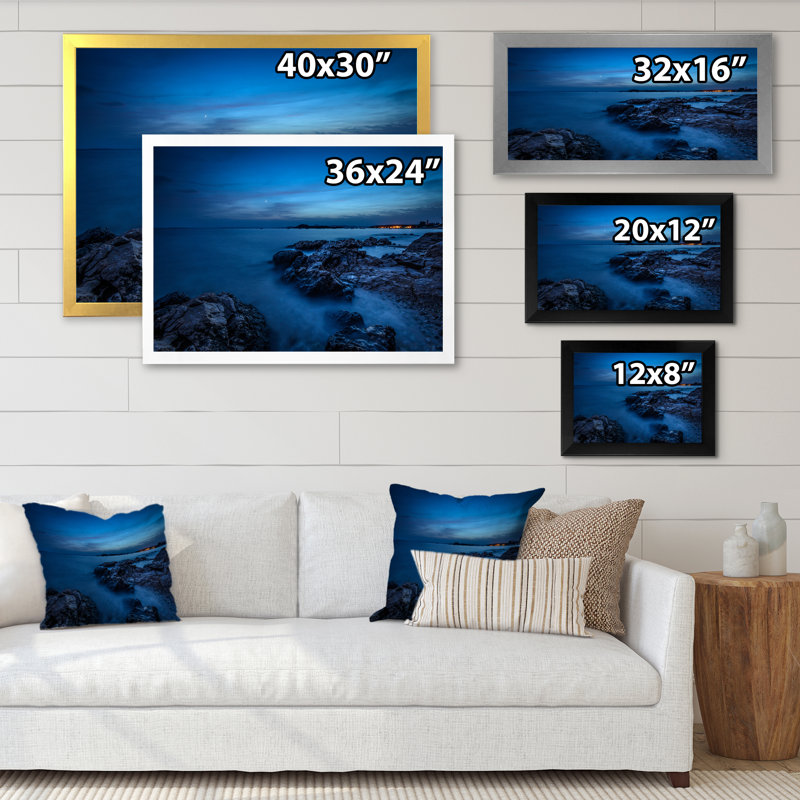 Beautiful Porthcothan Bay Ii - reproduction d'art sur toile, Cadre noir, H 8 po x l 12 po x P 1 po