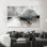 Art mural en verre Fighter Jet: Toile imprimée moderne pour décor de caverne d'homme, toile tendue 1P