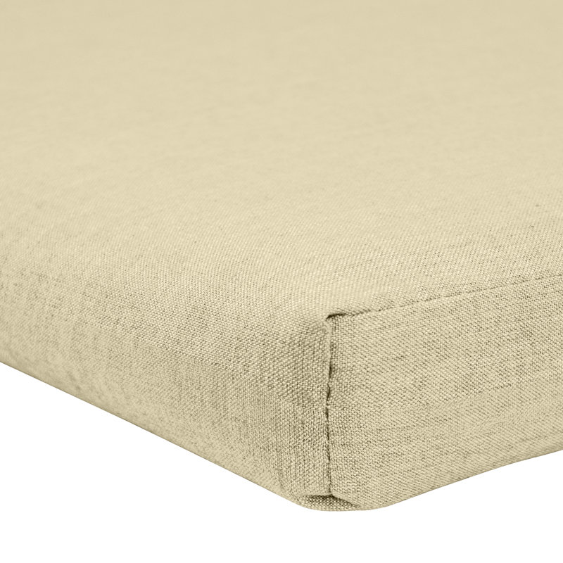 Sunbrella® Bench Cushion, Antique Beige Sunbrella® Canvas