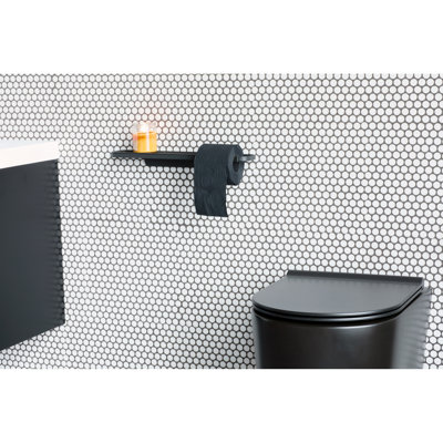 Brabantia Mindset Toilet Roll Holder With Shelf