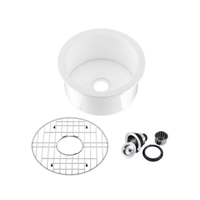 19'' L Single Bowl Fireclay Kitchen Sink