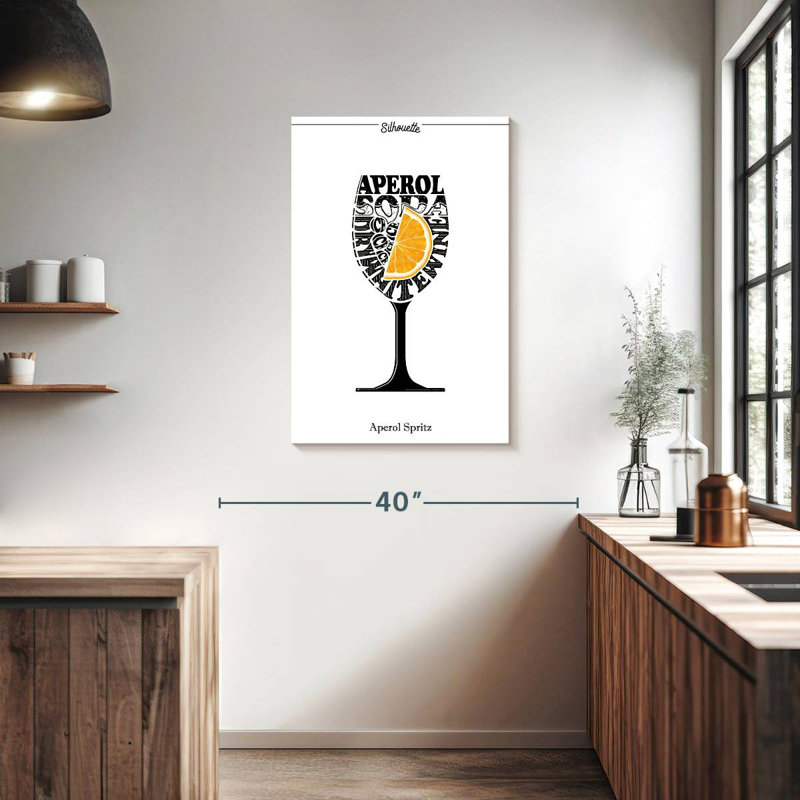 Yarlin Aperol Spritz Poster, 36" H x 24" W