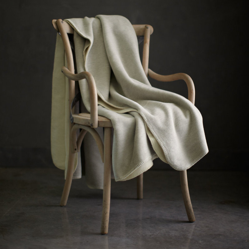 Alta Blanket, Queen, White / Linen