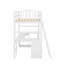 Lit mezzanine simple avec tiroirs et bureau