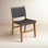 Dale Top Grain Woven Leather with Teak Frame Dining Side Chair
