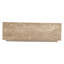 Giza 50" Drum Coffee Table in Travertine Stone